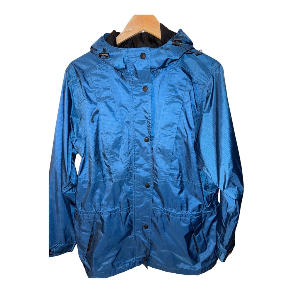 REI Gore Tex Hooded Rain Jacket Teal 6